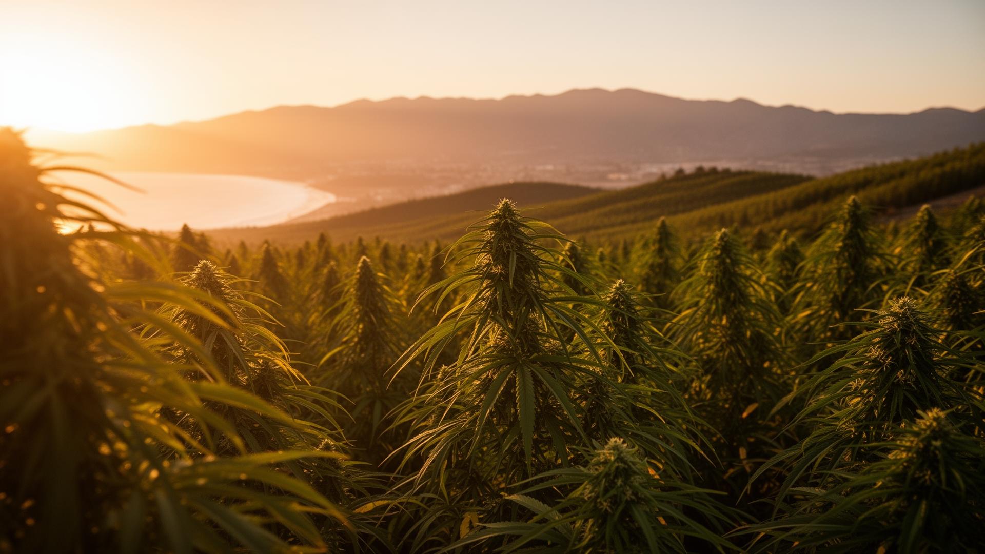 California cannabis field